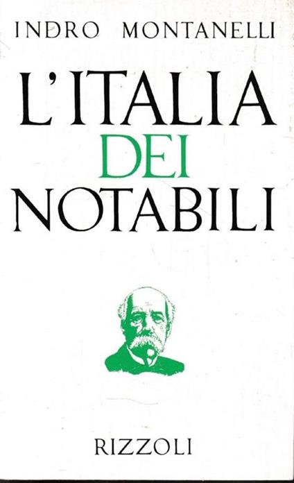 L' Italia dei notabili - Indro Montanelli - copertina