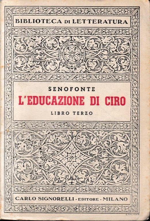 L' educazione di Ciro. Libro terzo - Senofonte - copertina