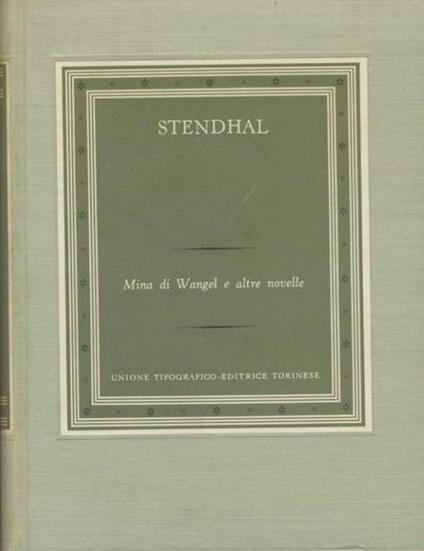Mina di Wangel e altre novelle - Stendhal - copertina