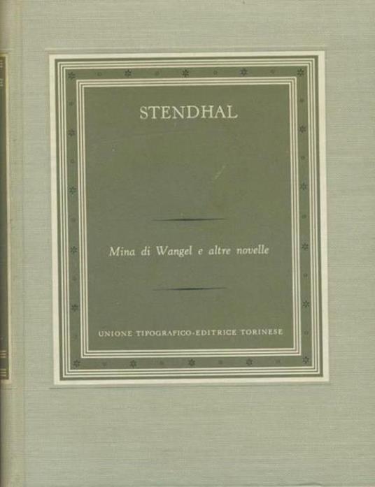 Mina di Wangel e altre novelle - Stendhal - copertina