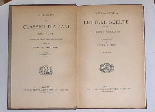 Lettere scelte - Caterina da Siena - copertina