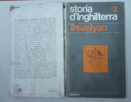 Storia d'Inghilterra - George M. Trevelyan - copertina