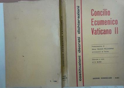 Concilio Ecumenico vaticano II - copertina