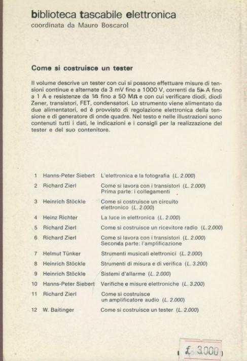 Come si costrusice un tester - Waldemar Baitinger - 2