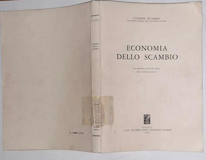 Economia dello Scambio - Giuseppe Di Nardi - copertina