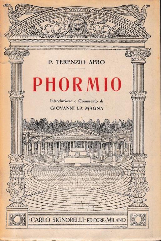 Phormio - P. Afro Terenzio - copertina