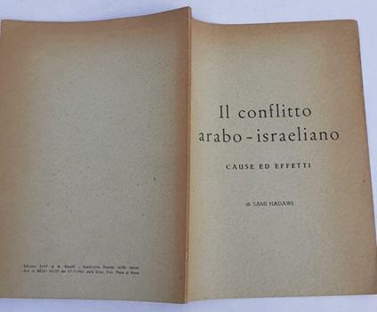 Il conflitto arabo-israeliano - Sami Hadawi - copertina