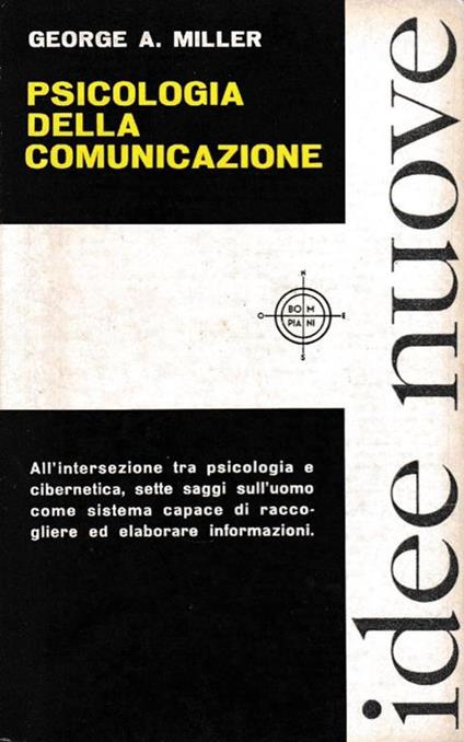 Psicologia della comunicazione - George A. Miller - copertina