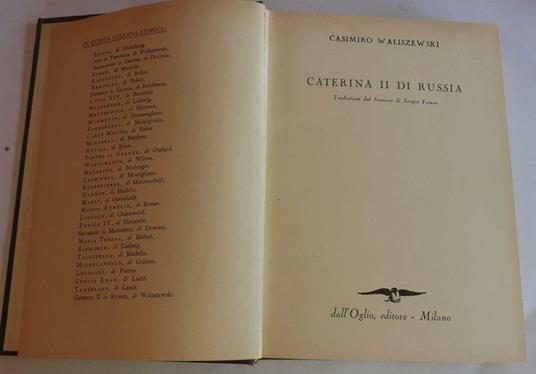 Caterina II di Russia - Casimiro Waliszewski - copertina