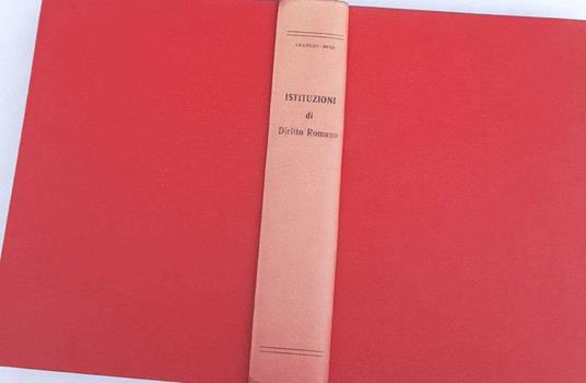 Istituzioni di diritto romano - Vincenzo Arangio-Ruiz - copertina
