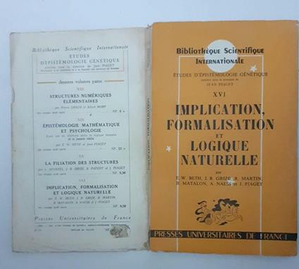 Implication formalisation et logique naturelle - copertina