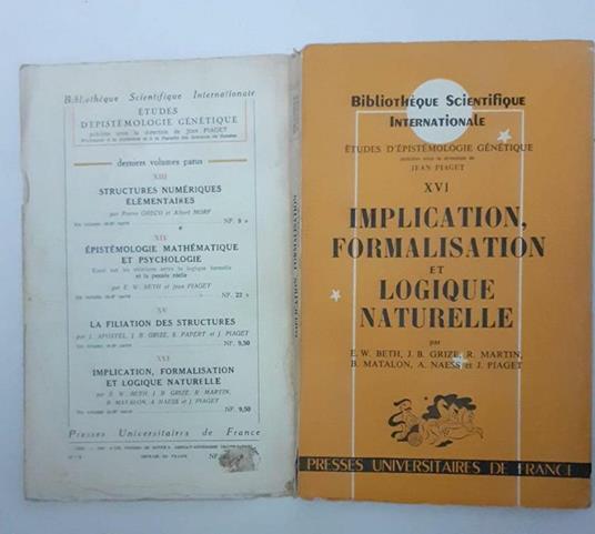 Implication formalisation et logique naturelle - copertina