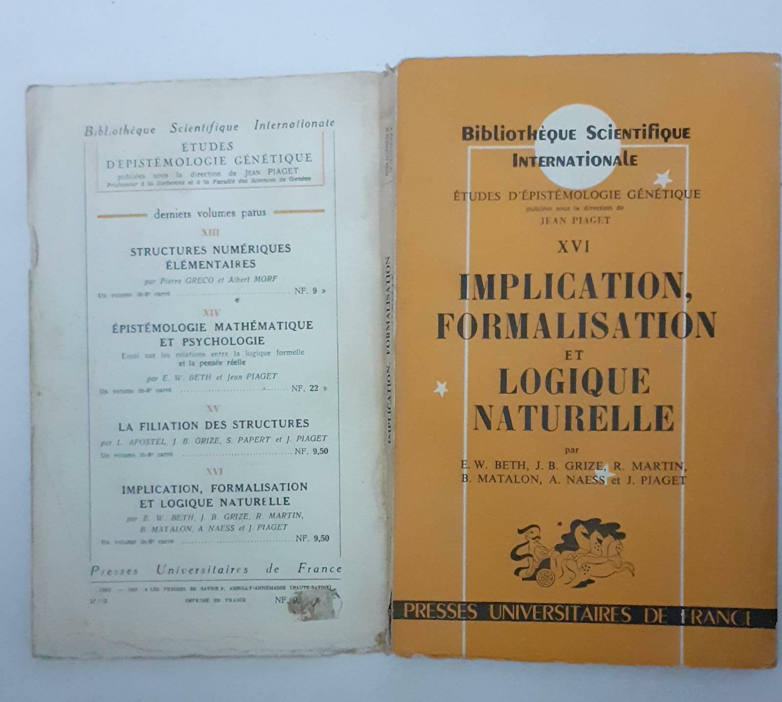 Implication formalisation et logique naturelle