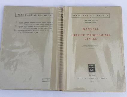 Manuale di diritto processuale civile - Andrea Lugo - copertina