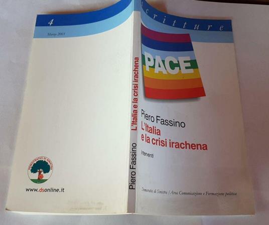 L' Italia e la crisi irachena. Interventi - Piero Fassino - copertina