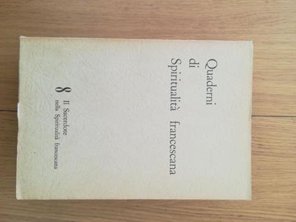 Quaderni di Spiritualità francescana - copertina