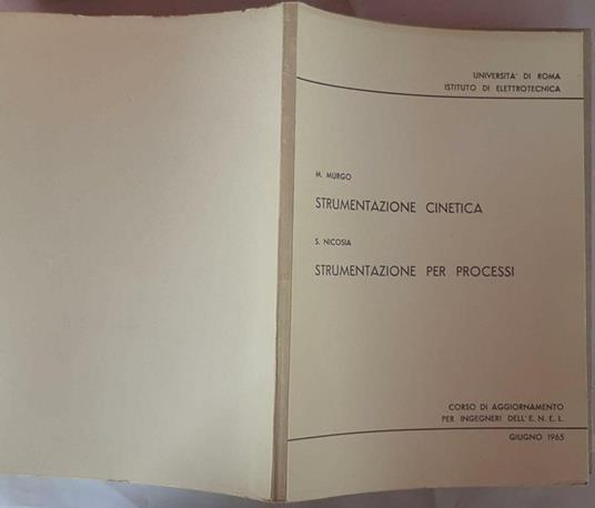 Strumentazione cinetica e Strumentazione per processi - copertina