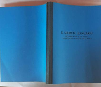 Il segreto bancario - copertina