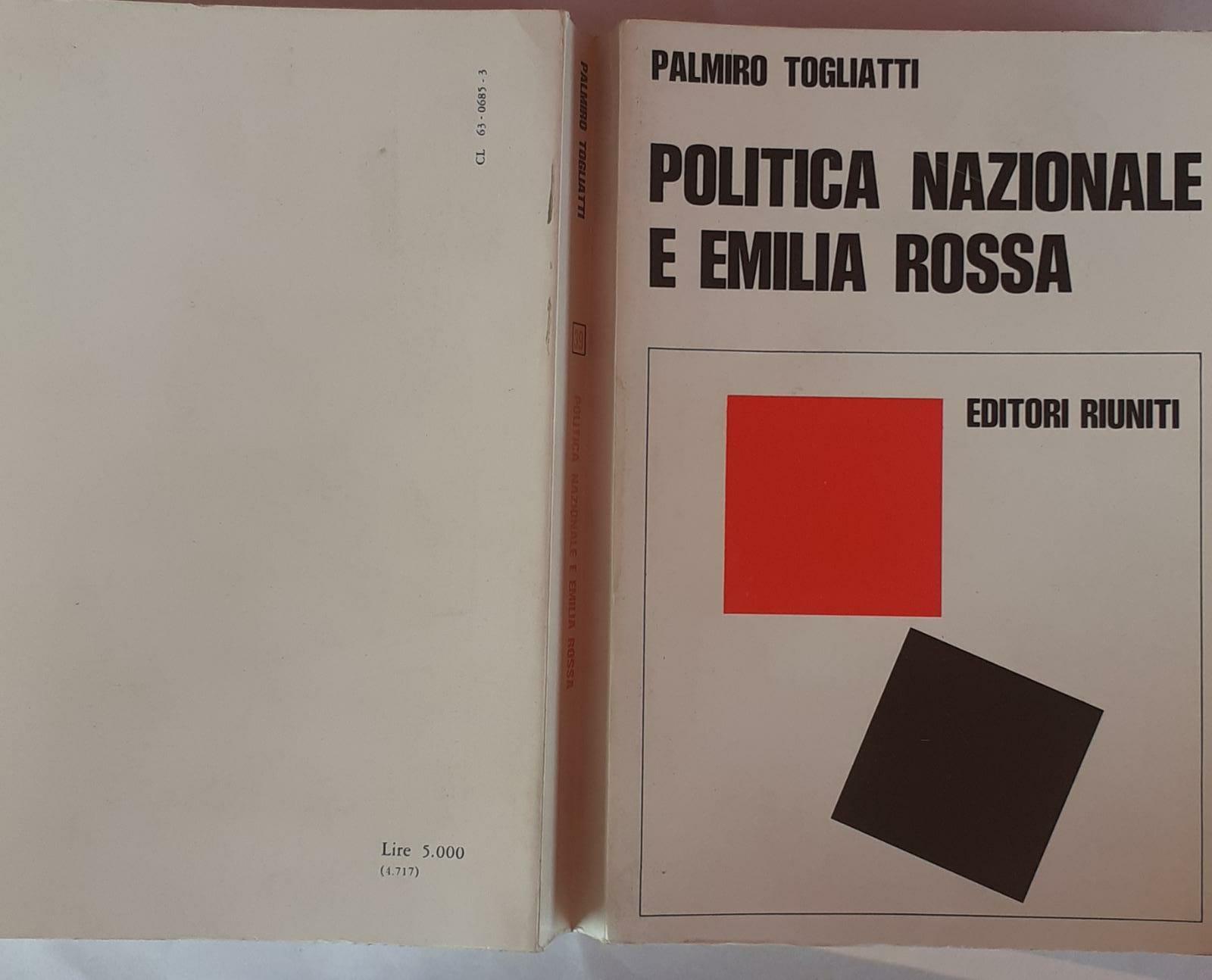 Politica nazionale e Emilia Rossa