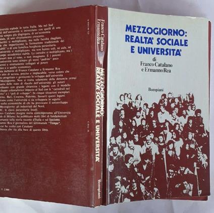Mezzogiorno: realta' sociale e universita' - Franco Catalano - copertina