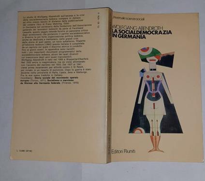La socialdemocrazia in Germania - Wolfgang Abendroth - copertina