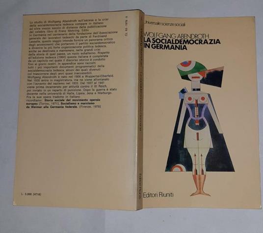 La socialdemocrazia in Germania - Wolfgang Abendroth - copertina