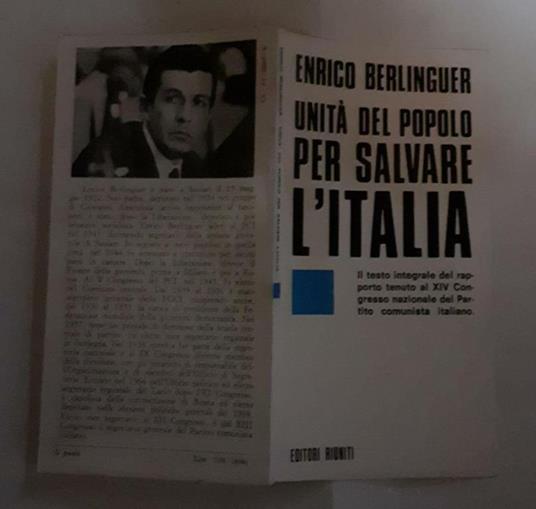 Unita' del popolo per salvare l'Italia - Enrico Berlinguer - copertina
