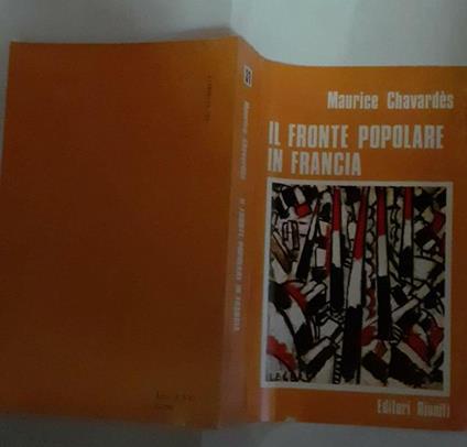 Il fronte popolare in Francia - Maurice Chavardes - copertina