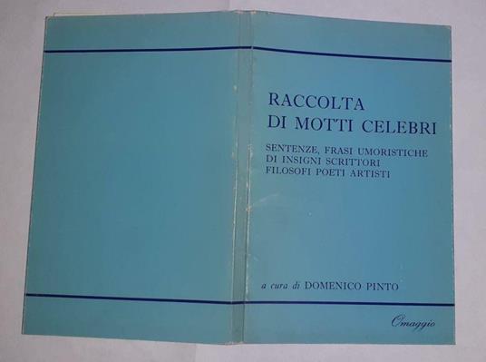 Raccolta di Motti celebri - copertina
