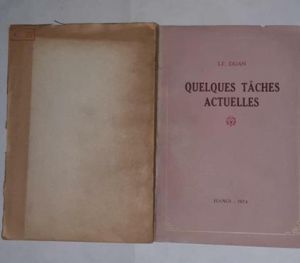 Quelques Taches actuelles - Le Duan - copertina