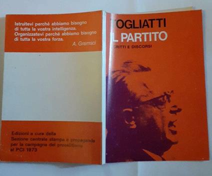 Il  partito. Scritti e discorsi - Palmiro Togliatti - copertina