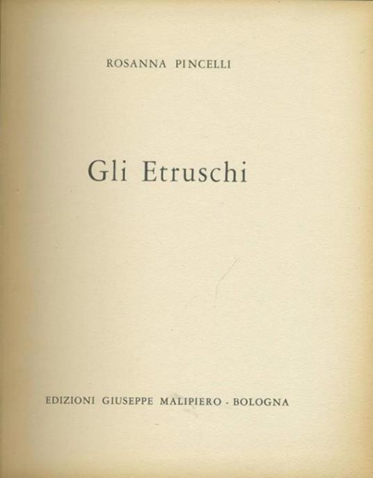 Gli etruschi - copertina
