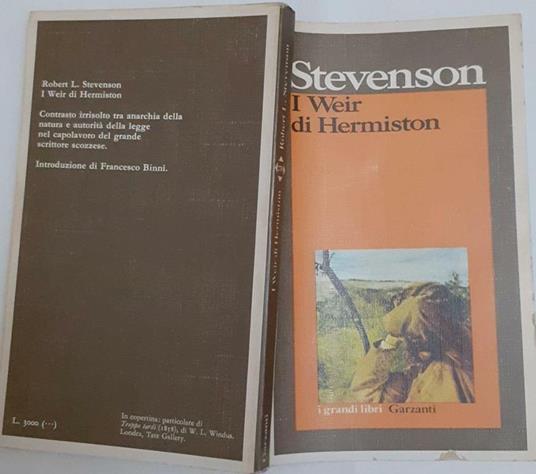 I  weir di Hermiston - Robert L. Stevenson - copertina