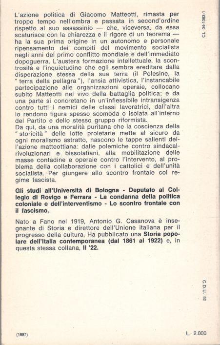 Matteotti, una vita per il socialismo
