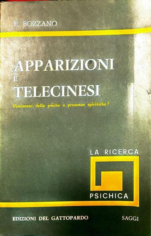 Apparizioni e Telecinesi - Ernesto Bozzano - copertina