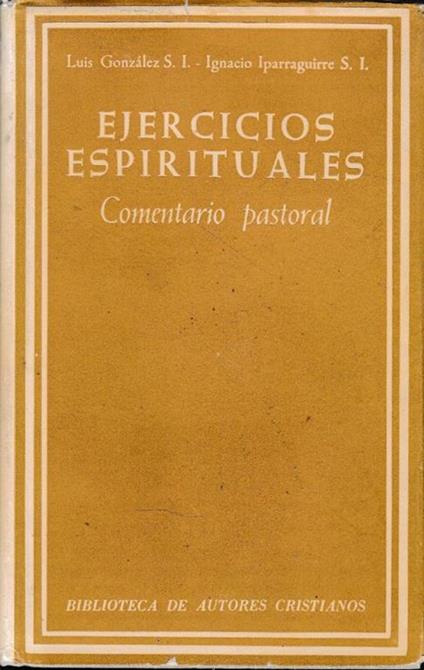 Ejercicios espirituales, comentario pastoral - copertina
