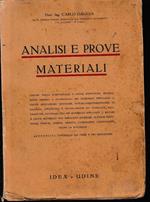 Analisi e prove materiali