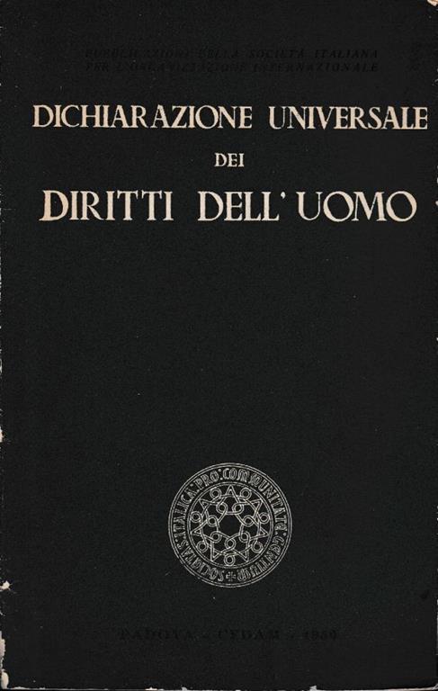 Dichiarazione universale dei diritti dell'uomo - copertina