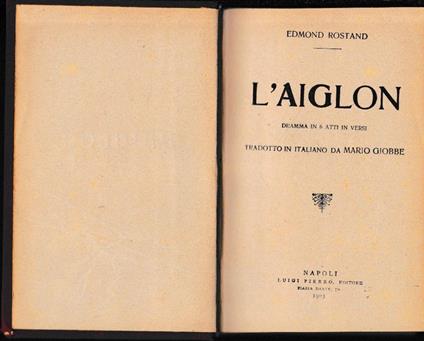 L' Aiglon - Edmond Rostand - copertina