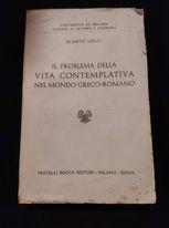Il problema della vita contemplativa nel mondo greco-romano