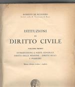 Istituzioni di diritto civile (volume primo)
