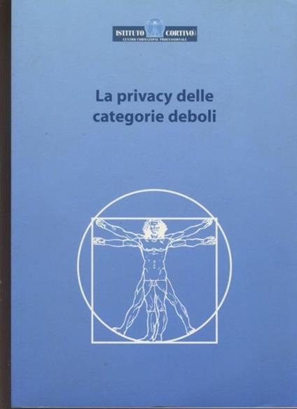 La privacy delle categorie deboli - copertina