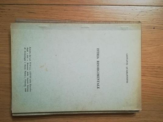 Istria Risorgimentale - Giovanni Quarantotto - copertina