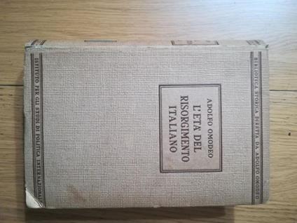 L' età del Risorgimento italiano - Adolfo Omodeo - copertina