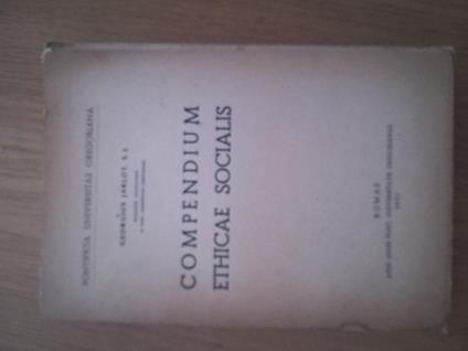 Compendium Ethicae Socialis - copertina