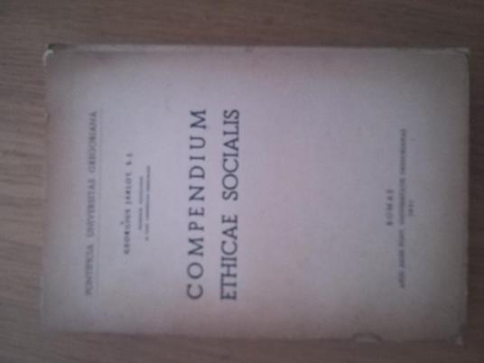 Compendium Ethicae Socialis - copertina