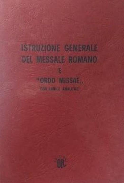 Istruzione Generale del Messale Romano - copertina