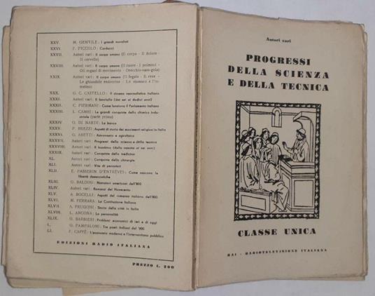 Progressi della scienza e della tecnica - copertina