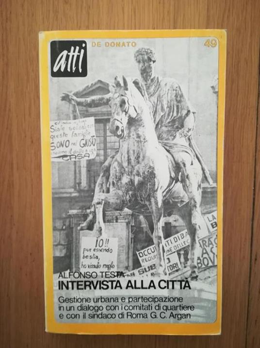 Intervista alla città - Alfonso Festa - copertina