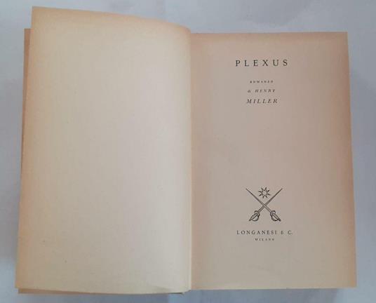 Plexus - Henry Miller - copertina